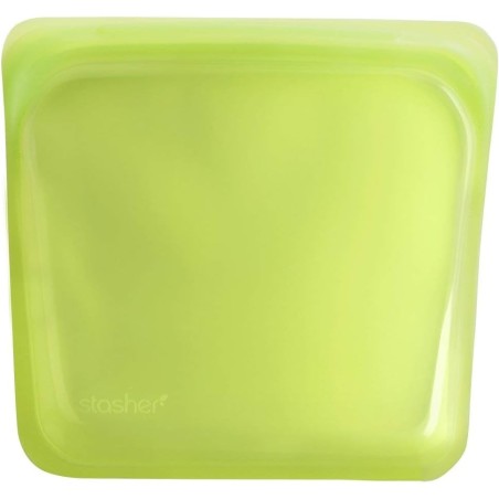 🥪 Stasher Bolsa Reutilizable de Silicona Sandwich Verde Lima 450 ml | Things