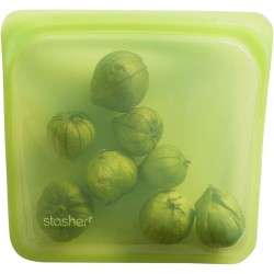 🥪 Stasher Bolsa Reutilizable de Silicona Sandwich Verde Lima 450 ml | Things
