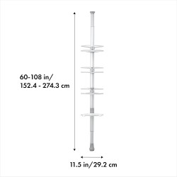 🚿  Estantería Telescópica para Ducha de Aluminio OXO | Things