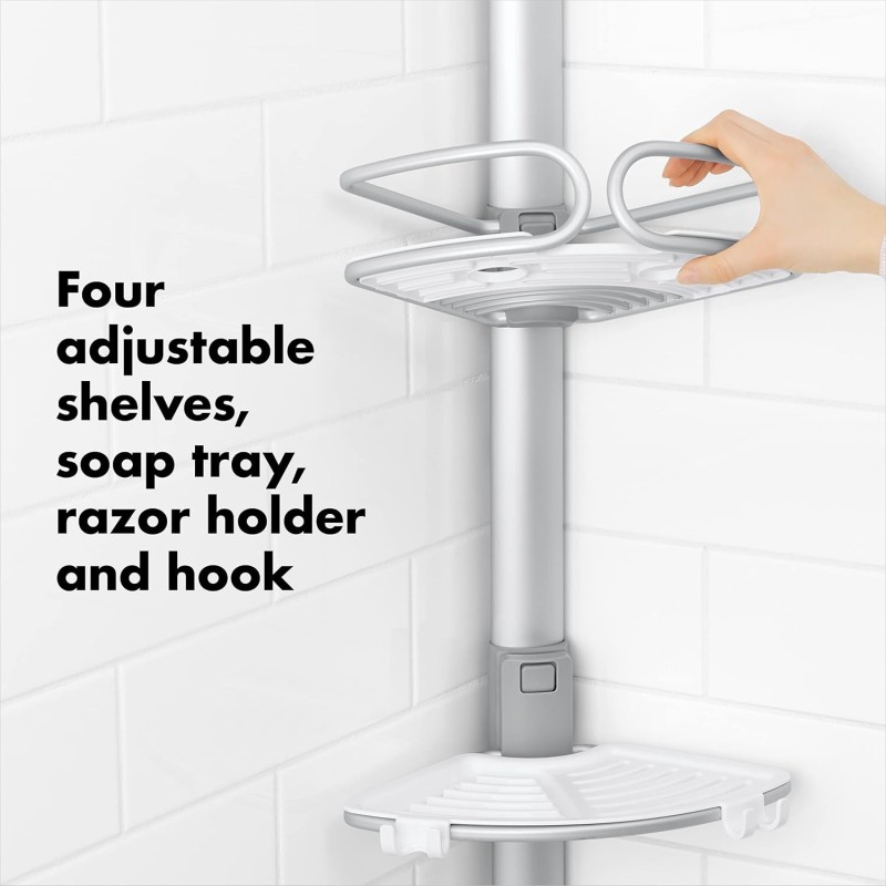 🚿  Estantería Telescópica para Ducha de Aluminio OXO | Things