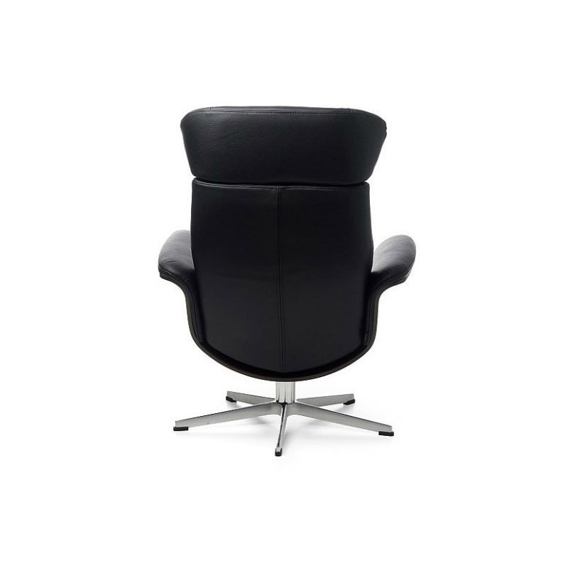 Sillón Timeout madera de nogal piel, foto 10
