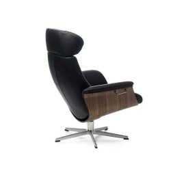 Sillón Timeout madera de nogal piel, foto 7