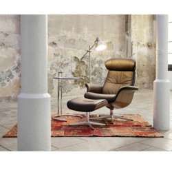 Sillón Timeout madera de nogal piel, foto 4