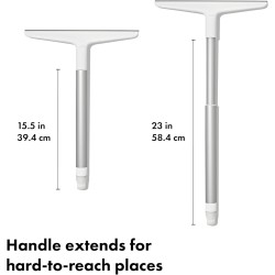 Limpiacristales Extensible OXO Good Grips con Hoja de Silicona