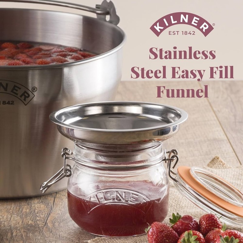 Kilner Easy Fill Embudo de Acero Inoxidable 14,5 cm