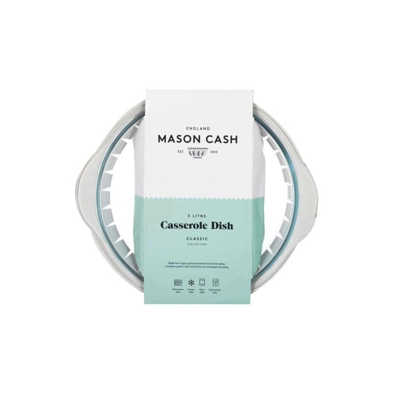 Cacerola de Vidrio con Tapa Mason Cash 3L | Things
