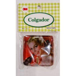 Percha adhesiva de resina artesanal · Hecha en Galicia