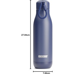 Botella térmica Zoku 750 ml azul marino | Acero inox