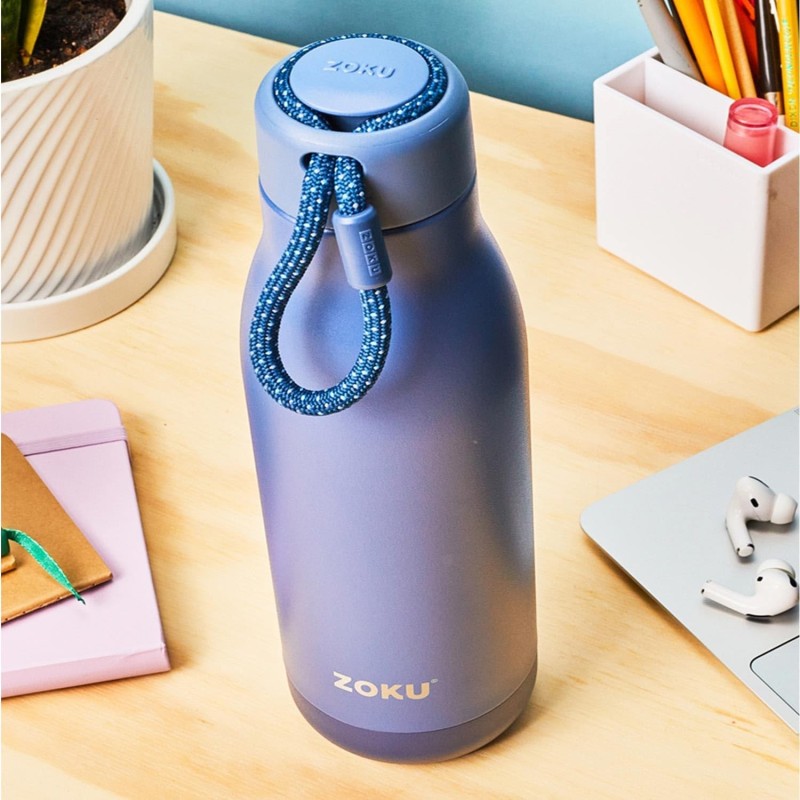 Botella térmica Zoku 750 ml azul marino | Acero inox