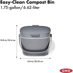 OXO Good Grips Compost Bin 6,62 L Charcoal