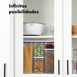 OXO POP rectangular slim 1,1 L | Bote hermético