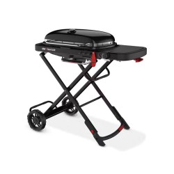 Weber Traveler Stealth Edition | Barbacoa de gas portátil premium en acabado negro mate, foto 2