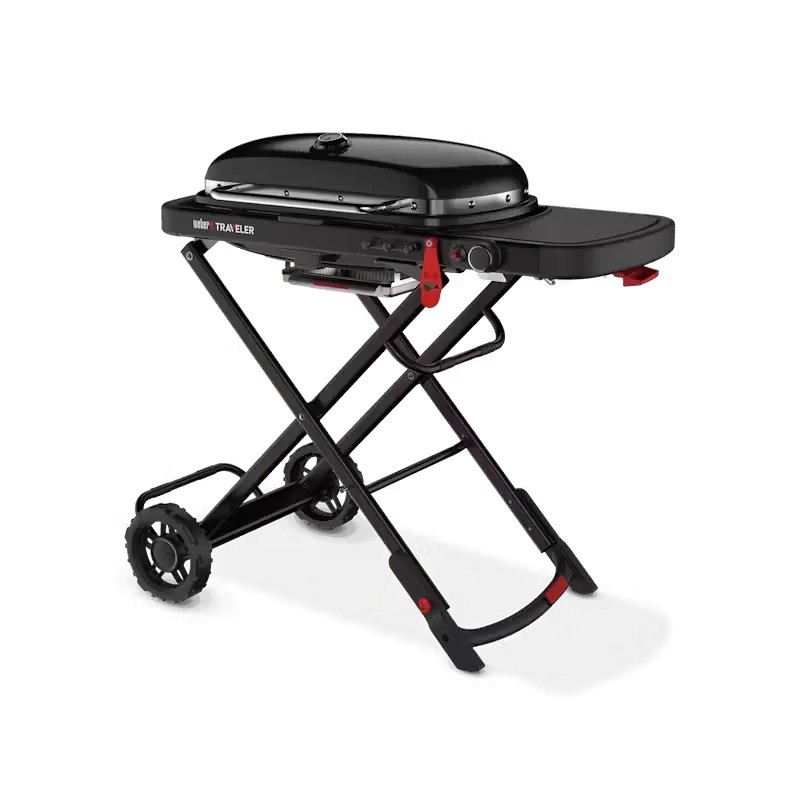 Weber Traveler Stealth Edition | Barbacoa de gas portátil premium en acabado negro mate, foto 2