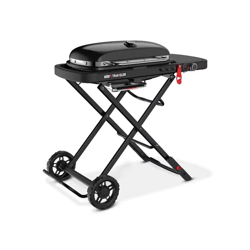 Weber Traveler Stealth Edition | Barbacoa de gas portátil premium en acabado negro mate, foto 3