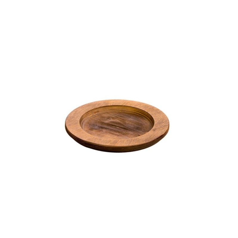 Bajo plato de nogal Lodge 20 cm
