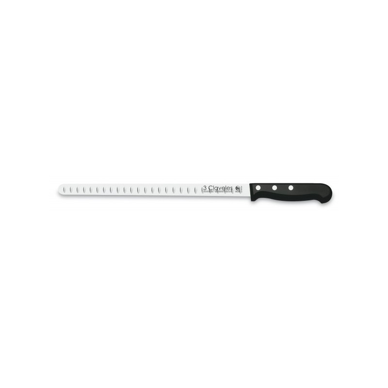 Cuchillo Jamonero Alveolado punta roma POM