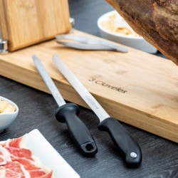 Juego de cuchillo jamonero y chaira 3 Claveles, foto 2
