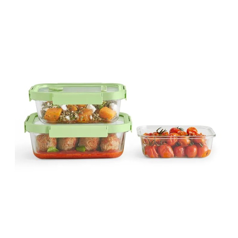 Recipiente hermético vidrio 1520 ml rectangular | Things