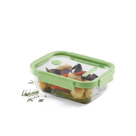 Recipiente hermético vidrio 1520 ml rectangular