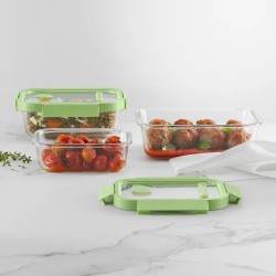 Recipiente hermético vidrio 370 ml rectangular, foto 7