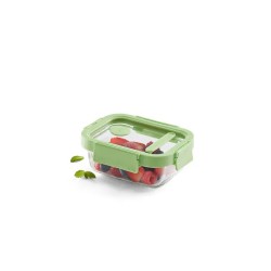 Recipiente hermético vidrio 370 ml rectangular