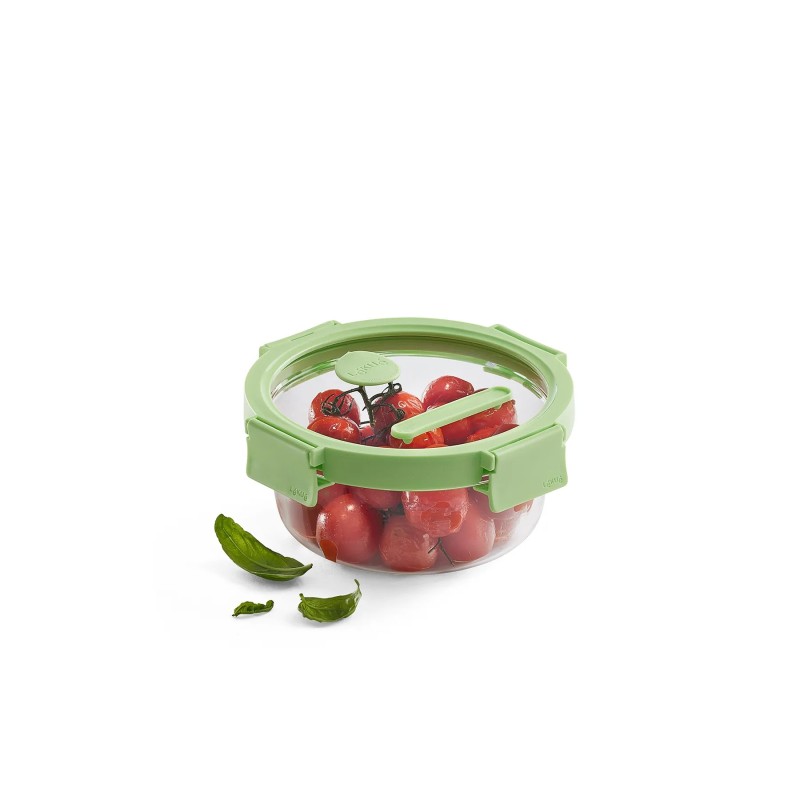 Recipiente hermético vidrio 650 ml redondo